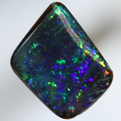 SOLID BOULDER OPAL Bright sparkling green and blue